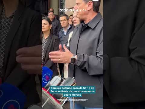 TARCÍSIO DEFENDE AÇÃO <strong>DO</strong> STF E <strong>DO</strong> SENADO DIANTE DE QUESTIONAMENTOS SOBRE MORAES
