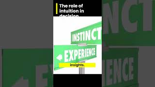 the role of intuition in decision making