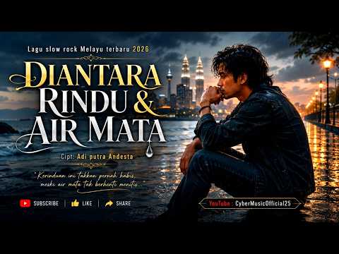 Diantara Rindu & Air mata - Lagu slow rock melayu terbaru 2026 (official Lyrics video)
