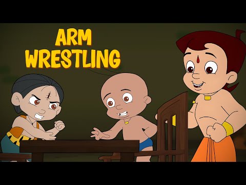 Chhota Bheem - Arm Wrestling | Raju Vs Mannu | Funny Cartoons for Kids in Hindi