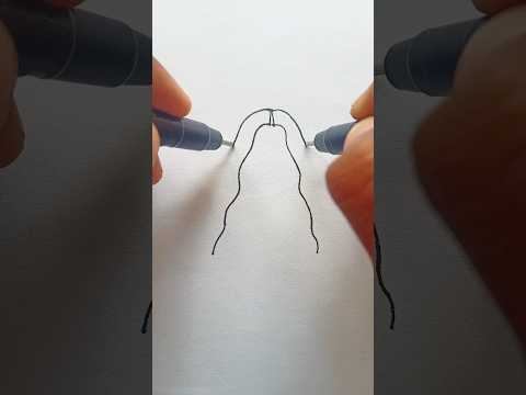 Hair easy 😂 #kids drawing idea step by step #viral #drawing #toddlers