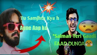 @CarryMinati Angry😤 on Saiman Says | Carry new Fight with Saiman 🔥 | YouTube vs TikTok  Controversy