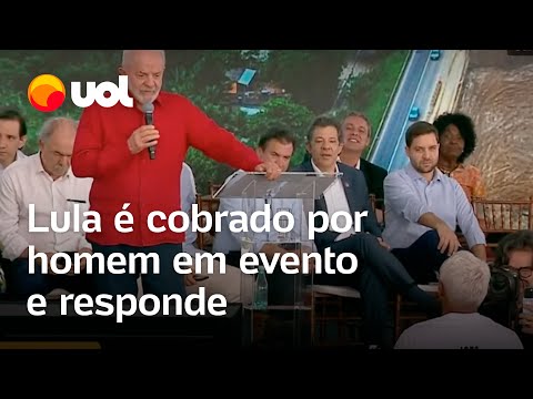 Lula é interrompido e cobrado por homem durante evento: 'O senhor se comprometeu'; veja vídeo