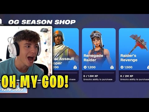 Clix reacts to *super rare* Renegade Raider skin available in Item Shop!