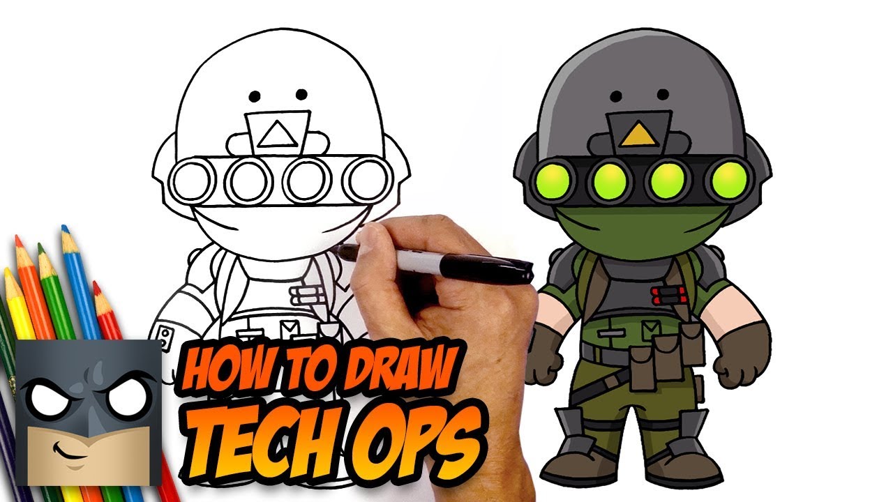 How to Draw Fortnite - TECH OPS