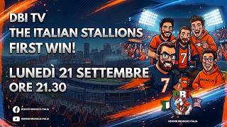 DBI TV: THE ITALIAN STALLIONS  - FIRST WIN!