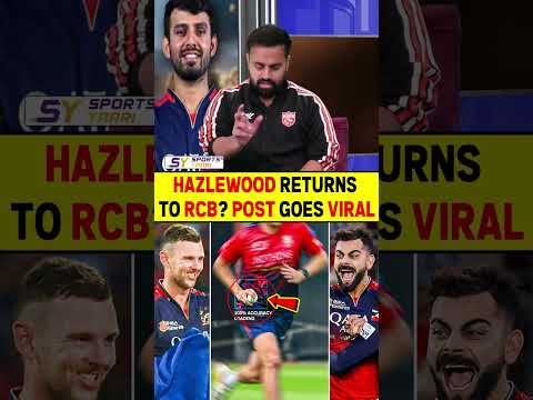 HAZLEWOOD RETURNS TO RCB? POST GOES VIRAL #joshhazlewood #rcb #ipl2026 #viratkohli
