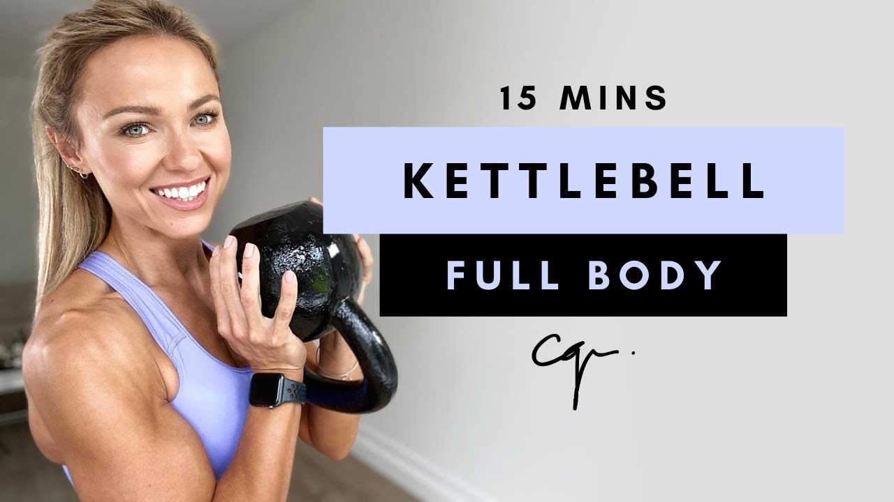 15 Min FULL BODY KETTLEBELL WORKOUT at Home - Caroline Girvan