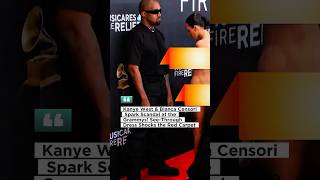 Kanye West &Bianca Censori See Through Dress Shocks the Red Carpet Grammys #kanyewest #biancacensori
