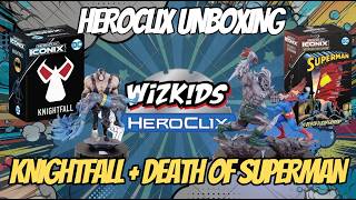 HEROCLIX UNBOXING: KNIGHTFALL & DEATH OF SUPERMAN - Un par de sets de coleccionista chulísimos.
