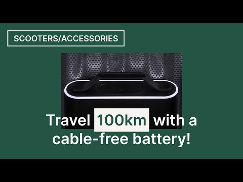 Electric scooter with powerful, cable-free battery 🔋| unu 2022
