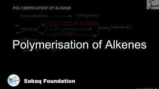 Polymerisation of Alkenes