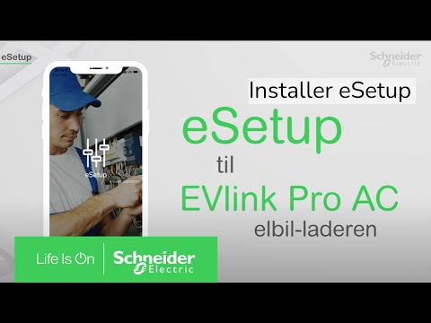Sådan installeres EVlink Pro AC-ladestanderen med eSetup | Schneider Electric