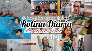 ROTINA 🏡 BANHEIRO COM ESPELHO ENORME E LINDO 🪞 ALMOÇO NA CASA DA SOGRA 🍲 E PISCINA REFRESCANTE 💦 