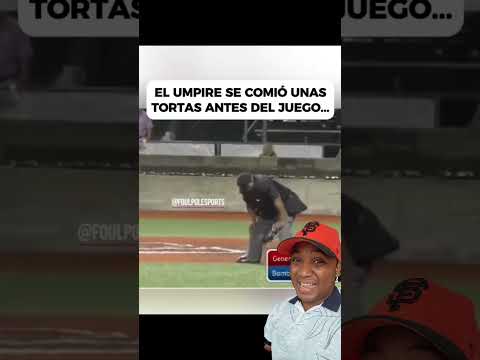 Pobre ampayita #mlb #beisbol