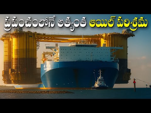 అతిపెద్ద ఆయిల్ రిగ్ తయారీ మరియు రవాణా | Largest Oil Rig Manufacture