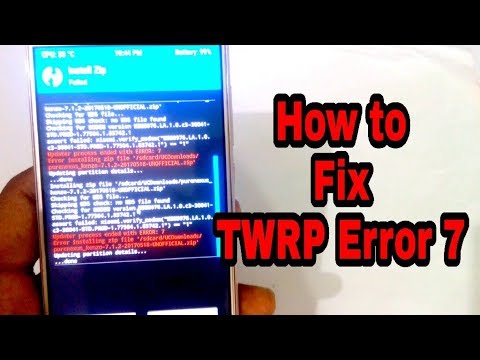 How To Fix TWRP Error 7 | Updater Process Ended with Error 7 In TWRP