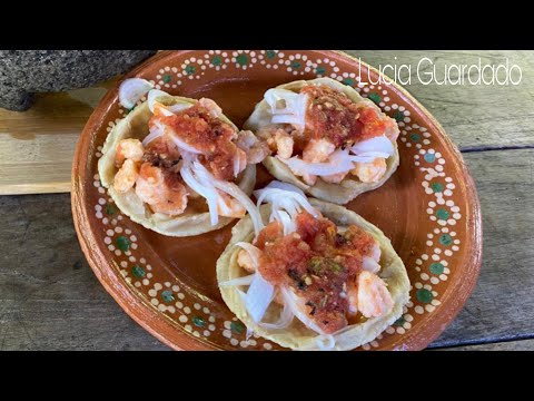 Sopes Sencillos con Camarones