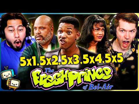 THE FRESH PRINCE OF BEL-AIR (1994) 5x1, 5x2, 5x3, 5x4 & 5x5 Reaction! | Will Smith w/ Jaby Koay