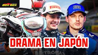 DRAMA en JAPÓN: Verstappen AMENAZA con irse de la F1 y Antonelli le ARREBATA el liderato a Russell