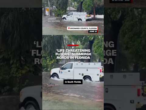 ‘Life threatening floods’ submerge roads in Florida