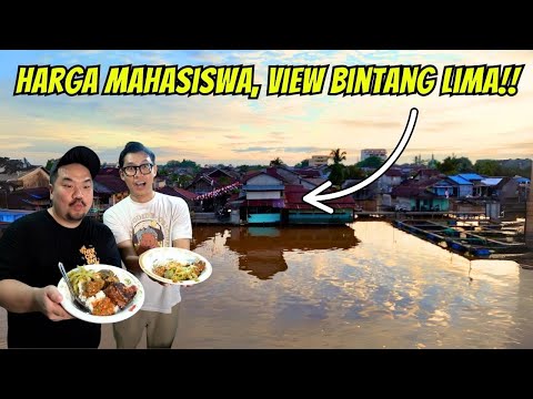 RUMAH MAKAN HARGA MAHASISWA DENGAN VIEW INDAH TEPI SUNGAI!! feat. @HobbyMakan