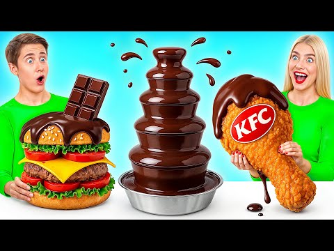 تحدي فوندو الشوكولاتة | وصفات طعام مضحكة Multi DO Challenge