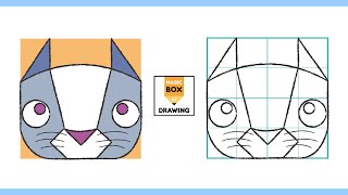 🙂Como desenhar um gato cinza  / How to draw a gray cat / Cómo dibujar un gato griz / 灰色の猫の描き方