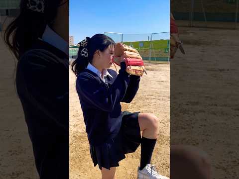 天才野球ＪＫゆらの魔球スラーブ #shorts