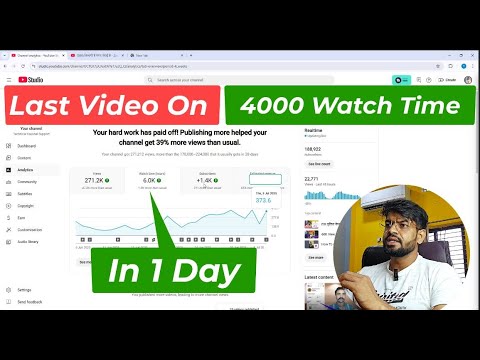 Last Video On 4000 Watch Time in 1 Day | 4000 Watchtime 1 Secret Method Say Poora Karo Sb