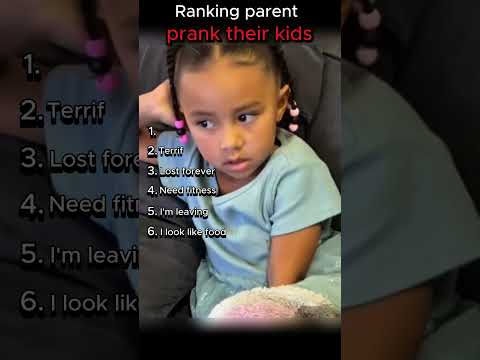 Ranking parents prank their kids #shorts #funny