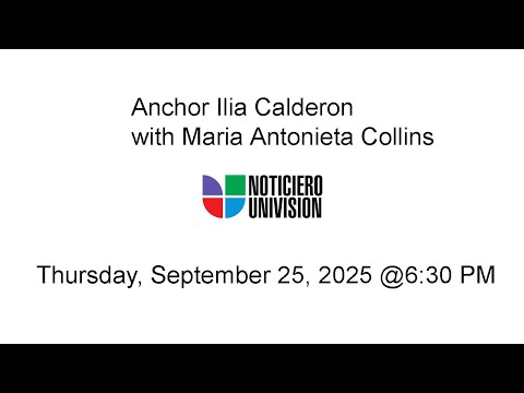 Thursday Evening over-the-air Noticiero Univision News Broadcast