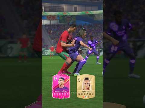 Ronaldo Trying to Get Ball From Alisha. #football #easportsfc #fc25 #cr7 #ronaldo #cristianoronaldo