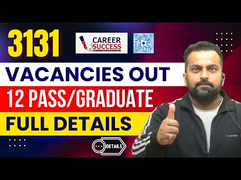 12 th pass jobs | 3131 vacancies| Notification Out | Ssc Chsl 2025 notification Out