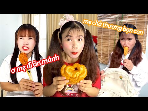 Tổng hợp video siêu hài hước vui nhộn, mẹ trốn 2 con đi ăn mảnh bị phát hiện | Thủy Mít Official