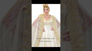 Queen Wilhelmina of the Netherlands Inspired Gown #luxurybridalwear  #couturebridal