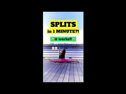 How to do a Split: Super Easy 1 Minute Trick! #flexibility