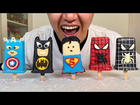如何製作英雄冰棒冰淇淋！How to Make Hero Popsicle Ice Cream!
