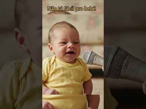 não tá fácil nem pro bebê 😳 #bebefalante