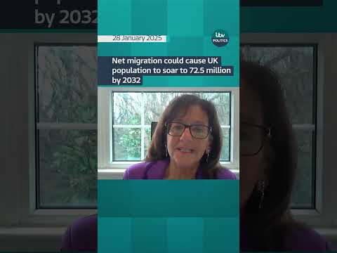 Net migration could cause UK population to soar to 72.5 million by 2032.