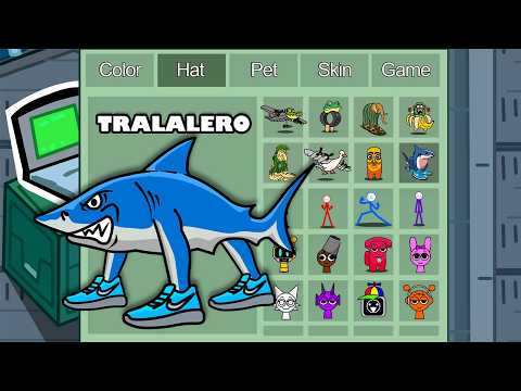 tralalero (brainrot) in Among Us ◉ funny animation - 1000 iQ impostor