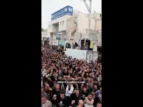 Iran holds funerals for school strike victims