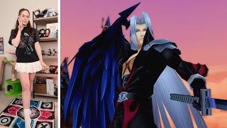 Fighting Sephiroth with a dance pad in Kingdom Hearts 2!