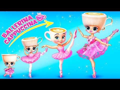 Ballerina Cappuccina dan Tralalero Tralala Tumbuh Besar! Kreasi untuk Boneka