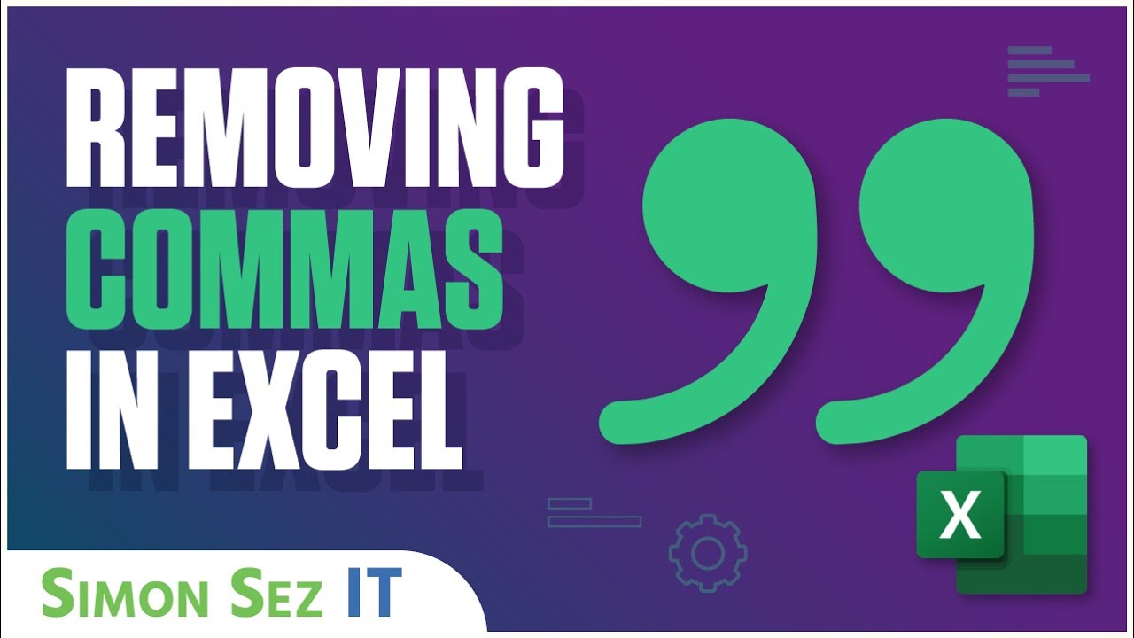 Remove Commas in Excel – 5 Ways!