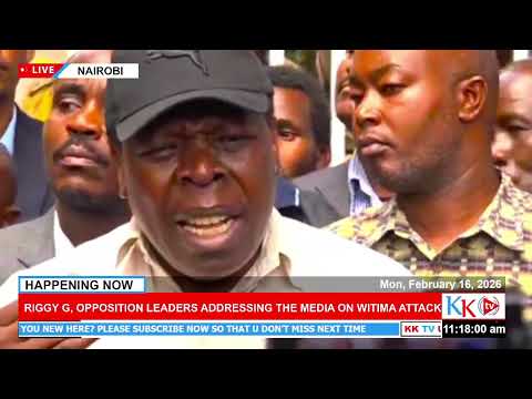 FULL ADDRESS: Riggy G & United Opposition on ACK Witima Attack #gachagua