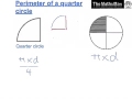 Semicircle Area and Perimeter Concepts