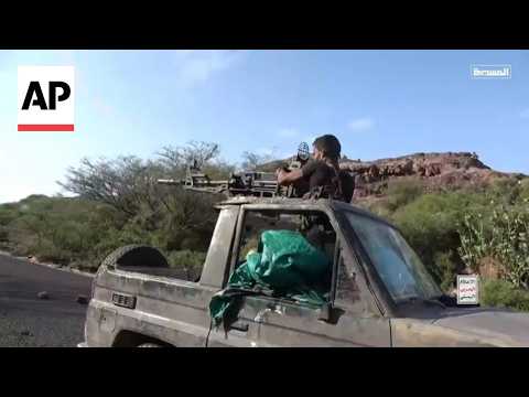 Houthi-controlled TV in Yemen shows what it says are rebels fighting Saudi-backed forces