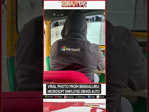 Viral Photo from Bengaluru: Microsoft employee drives auto | Gravitas | WION Shorts