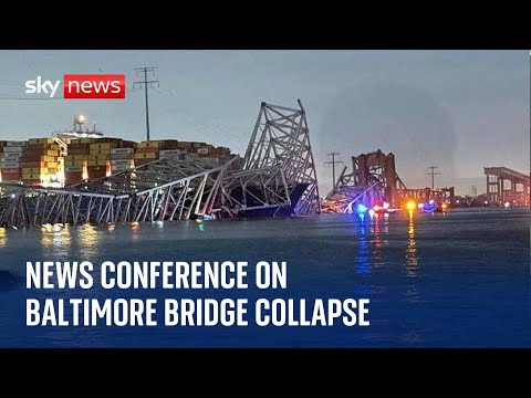 Watch live: News conference following the collapse of the Francis Scott Key Bridge in Baltimore
